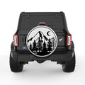 MOUNTAIN FOREST PEARL  WHITE CARBON FIBER TIRE COVER
