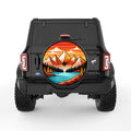 MOUNTAIN LANDSCAPE BLACK CARBON FIBER TIRE COVER