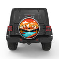 MOUNTAIN LANDSCAPE WHITE TIRE COVER