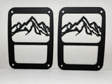MOUNTAIN RANGE TAIL LIGHT COVER FOR JEEP WRANGLER JK