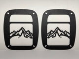MOUNTAIN RANGE TAIL LIGHT COVER FOR JEEP WRANGLER TJ