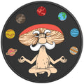 MUSHROOM YOGI PLANETS BLACK CARBON FIBER TIRE COVER
