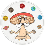 MUSHROOM YOGI PLANETS PEARL  WHITE CARBON FIBER TIRE COVER