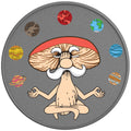 MUSHROOM YOGI PLANETS SILVER CARBON FIBER TIRE COVER