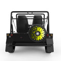 MYSTICAL BUTTERFLY SUNFLOWER BLACK CARBON FIBER TIRE COVER FOR MOKE