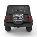 MY BREAKS ARE GOOD BLACK CARBON FIBER TIRE COVER