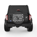 MY BREAKS ARE GOOD BLACK TIRE COVER