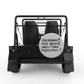 MY BREAKS ARE GOOD SILVER CARBON FIBER TIRE COVER FOR MOKE