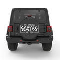 MY DRIVING SCARES ME TOO BLACK CARBON FIBER TIRE COVER