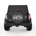 MY DRIVING SCARES ME TOO BLACK TIRE COVER