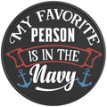 MY FAVORITE PERSON IS IN THE NAVY BLACK CARBON FIBER TIRE COVER