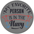 MY FAVORITE PERSON IS IN THE NAVY SILVER CARBON FIBER TIRE COVER