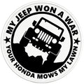 MY JEEP WON A WAR BLACK TIRE COVER