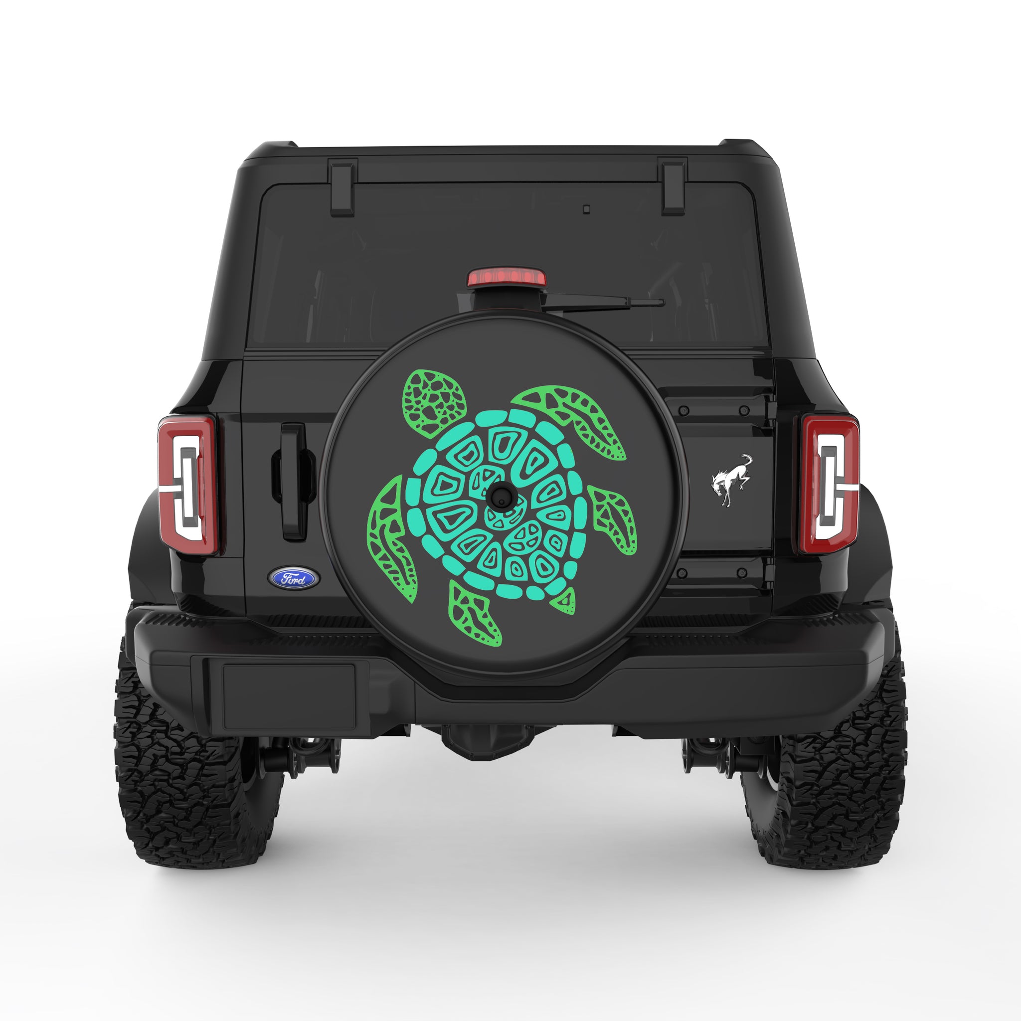 Mandala Turtle Tire Cover For Ford Bronco| Four Wheel Covers