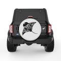 MANTA RAY PEARL  WHITE CARBON FIBER TIRE COVER