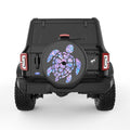 MERMAID SCALES SEA TURTLE BLACK CARBON FIBER TIRE COVER