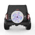 MERMAID SCALES SEA TURTLE SILVER CARBON FIBER TIRE COVER