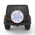 MERMAID SCALES SEA TURTLE BLACK TIRE COVER