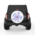 MERMAID SCALES SEA TURTLE WHITE TIRE COVER
