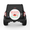 MERRY BEACHMAS WHITE TIRE COVER
