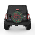 MERRY CHRISTMAS BLACK TIRE COVER