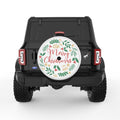 MERRY CHRISTMAS WHITE TIRE COVER