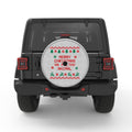MERRY CHRISTMAS YA FILTHY ANIMAL WHITE TIRE COVER