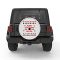 MERRY CHRISTMAS YA FILTHY ANIMAL SILVER CARBON FIBER TIRE COVER