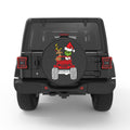 MERRY GRINCHMAS PEARL  WHITE CARBON FIBER TIRE COVER