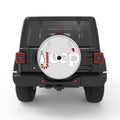 MERRY JEEPMAS SILVER CARBON FIBER TIRE COVER