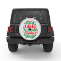 MOST LIKELY TO CRASH SANTAS SLEIGH SILVER CARBON FIBER TIRE COVER