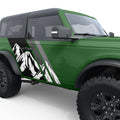 MOUNTAIN FADED GRAPHIC BODY GRAPHIC DECAL FITS 2023 FORD BRONCO 2 DOOR