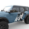 MOUNTAIN FADED GRAPHIC BODY GRAPHIC DECAL FITS 2021+ FORD BRONCO 4 DOOR