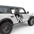 MOUNTAIN FADED GRAPHIC DOOR DECAL FITS 2024 FORD BRONCO 4 DOOR