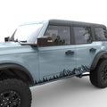 MOUNTAIN FOREST BODY GRAPHIC DECAL FITS 2021+ FORD BRONCO 4 DOOR
