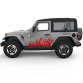 MOUNTAIN FOREST SIDE GRAPHIC DECAL FITS 2018+ JEEP WRANGLER 2 DOOR JL