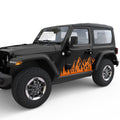 MOUNTAIN FOREST BODY GRAPHIC DECAL FITS 2018+ JEEP WRANGLER 2 DOOR JLU