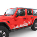 MOUNTAIN FOREST BODY GRAPHIC DECAL FITS 2018+ JEEP WRANGLER 4 DOOR JLU