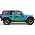 MOUNTAIN FOREST SIDE GRAPHIC DECAL FITS 2005-2017 JEEP WRANGLER 4 DOOR JKU