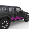 MOUNTAIN FOREST DOOR DECAL FITS 2005-2017 JEEP WRANGLER 4 DOOR JKU