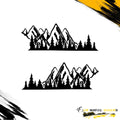 MOUNTAIN FOREST SIDE GRAPHIC DRIVER & PASSENGER DECALS