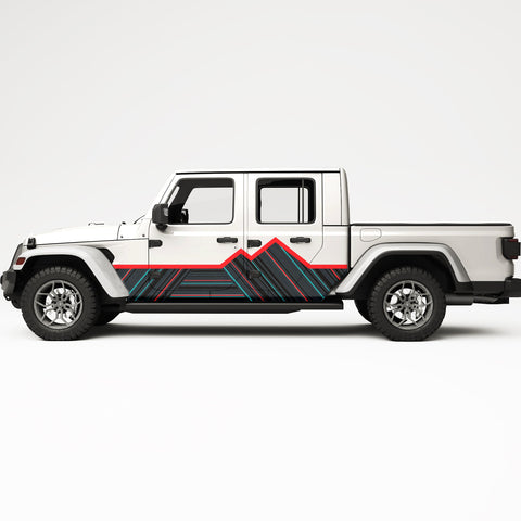 MOUNTAIN SIDE GRAPHICS SIDE GRAPHIC DECAL FITS JEEP GLADIATOR