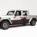 Mountain Side Graphics Decal For Jeep Gladiator