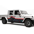 Mountain Side Graphics Decal For Jeep Gladiator