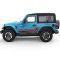 MOUNTAIN SIDE GRAPHICS SIDE GRAPHIC DECAL FITS 2018+ JEEP WRANGLER 2 DOOR JL