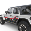 MOUNTAIN SIDE GRAPHICS DOOR DECAL FITS 2018+ JEEP WRANGLER 4 DOOR JLU