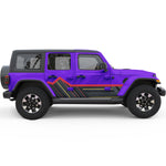 MOUNTAIN SIDE GRAPHICS SIDE GRAPHIC DECAL FITS 2005-2017 JEEP WRANGLER 4 DOOR JKU