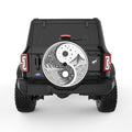 MOUNTAINS AND SEA YING YANG BLACK CARBON FIBER TIRE COVER