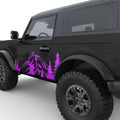 MOUNTAINS AND FOREST DOOR DECAL FITS 2021+ FORD BRONCO 2 DOOR