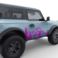MOUNTAINS AND FOREST DOOR DECAL FITS 2023 FORD BRONCO 2 DOOR